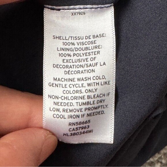 Hinge Floral Black and Pink Midi Skirt with Linings and Pockets Women's Size M - Picture 14 of 15